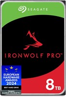 Жесткий диск Seagate IronWolf Pro 8 ТБ, внутренний, для корпоративного NAS-сервера – CMR 3,5 дюйма, SATA 6 ГБ/с, 7200 об/мин, кэш 256 МБ для RAID NAS – удобная упаковка (ST8000NTZ01) 1000030024