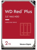 Внутренний жесткий диск Western Digital WD Red Plus для сетевого хранилища (NAS) объемом 2 ТБ, скорость вращения 5400 об/мин, интерфейс SATA 6 Гбит/с, CMR, кэш 64 МБ, диаметр 3,5 дюйма - WD20EFRX 1000030027