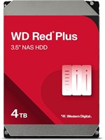 Внутренний жесткий диск Western Digital WD RedPlus 4 ТБ CMR 3,5 дюйма SATA с кэшем 128 МБ 5400 об/мин, совместимый с NAS, модель WD40EFZZ-AJP Eco Package 1000030032