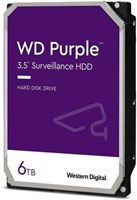 Внутренний жесткий диск Western Digital WD Purple Surveillance 6 ТБ - SATA 6 Гбит/с, кэш 256 МБ, 3,5 дюйма - WD63PURZ 1000027504