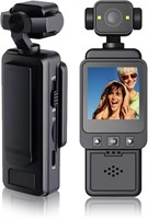 Миниатюрная носимая экшн-камера LICAEVEY 1080P с вращающимся на 360° объективом, Wi-Fi, 3-мегапиксельной камерой для большого пальца с датчиком движения и креплением на заднюю панель, спортивная камера для работы, путешествий и выгула домашних животных 1000030138