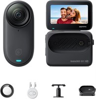 Insta360 GO 3S 64GB Midnight Black - миниатюрная портативная камера для видеоблогинга с разрешением 4K, съемка от первого лица без помощи рук, крепление в любом месте, стабилизация, время работы от батареи 140 минут, водонепроницаемость до 10 м, редактиро 1000030161