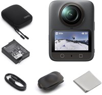 DJI Osmo 360 Standard Combo - Водонепроницаемая экшн-камера 8K 360° с 1-дюймовым сенсором, встроенной памятью 128 ГБ, записью видео 8K до 100 минут, видео 4K/120 кадров в секунду и широкоугольным объективом 170°, эффектом невидимой селфи-палки 1000030178