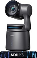 OBSBOT Tail Air NDI Streaming Camera 4K, AI Tracking PTZ Camera with Intelligent APP, Gesture Control, HDMI/USB-C/Wireless Webcam, Video Camera Live Stream for YouTube, Church, Creator (NDI Included) 1000030238