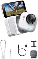 Комплект Insta360 GO Ultra Essentials (арктический белый) — миниатюрная 4K-камера для съемки без помощи рук, легкая и портативная, обеспечивает превосходное качество съемки в условиях низкой освещенности, может крепиться где угодно, оснащена стабилизацией 1000030241