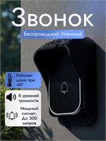 Беспроводной звонок с козырьком для улицы 1000030346