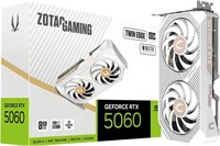 Видеокарта ZOTAC Gaming GeForce RTX 5060 Twin Edge OC White Edition DLSS 4 8GB GDDR7 128-bit 28 Gbps PCIE 5.0, компактная карта для малого и компактного размера, ZT-B50600Q-10M 1000030715