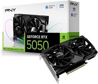Видеокарта PNY NVIDIA GeForce RTX™ 5050 с двумя вентиляторами (8 ГБ GDDR6, 128-бит, поддержка SFF, PCIe® 5.0, HDMI®/DP 2.1, 2 слота, архитектура NVIDIA Blackwell, DLSS 4) 1000030721