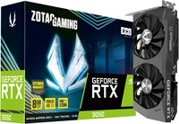Видеокарта ZOTAC Gaming GeForce RTX™ 3050 ECO Edition 8GB GDDR6 128-bit 14 Gbps PCIE 4.0, Active Fan Control, Freeze Fan Stop, ZT-A30500K-10M 1000030749
