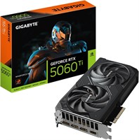 Видеокарта GIGABYTE GeForce RTX 5060 Ti WINDFORCE 8G, 8 ГБ 128-битной памяти GDDR7, PCIe 5.0, система охлаждения WINDFORCE, модель GV-N506TWF2-8GD 1000030754