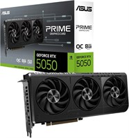 Видеокарта ASUS Prime GeForce RTX 5050 8GB GDDR6 OC Edition (PCIe 5.0, 8GB GDDR6, HDMI/DP 2.1, 2,5-слотовый разъем, вентиляторы Axial-tech, двойной BIOS) 1000030773