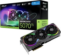 Видеокарта PNY GEFORCE RTX™ 5070 Ti 16GB ARGB Overclocked Triple Fan Plus Graphics Card DLSS 4 1000030785