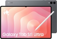 Планшет Samsung Galaxy Tab S11 Ultra, с искусственным интеллектом, серый, Wi-Fi, 12 ГБ ОЗУ, 256 ГБ памяти, легкий дизайн, Samsung Dex (версия для ОАЭ) 1000030805