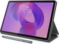 Lenovo Idea Tab (версия для ОАЭ), 11-дюймовый сенсорный IPS-экран с разрешением 2.5K, процессор MediaTek Dimensity 6300, 4 ГБ оперативной памяти, 128 ГБ встроенной памяти, цвет Luna Grey, в комплекте с Tab Pen и чехлом-книжкой [ZAFR1012AE] 1000030808