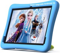 Plimpton Upgrade Kids Tablet Android 15, 10-дюймовый планшет для детей с Google Kids Space, 8-ядерный, 64 ГБ/TF 1 ТБ, 6000 мАч, родительский контроль, планшет для малышей с противоударным чехлом из EVA, Kids20 (синий) 1000030823