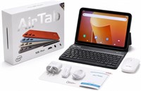 Планшет AirTab S26 Pro+ 10,1 дюйма, Android 15, с беспроводной клавиатурой, мышью, Bluetooth-гарнитурой, 24 ГБ ОЗУ, 1 ТБ памяти, аккумулятором 10000 мАч, двойной камерой, Wi-Fi, арабской клавиатурой в комплекте (серый) 1000030825