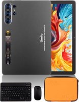 10,1-дюймовый смарт-планшет Umiio S26 Ultra с поддержкой 5G WiFi, Android 15 | Две SIM-карты | Камера 13+16 МП | HD-дисплей | Беспроводная клавиатура и мышь | Стилус и сумка для переноски (серый) 1000030908
