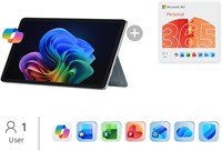 Microsoft Surface Pro 12 | Snapdragon X Plus | 16 ГБ | 512 ГБ SSD | Ocean + M365 Personal с Copilot (1 пользователь, 12 месяцев) 1000030910