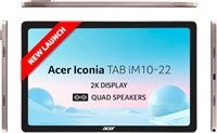 Acer Iconia Tab iM10-22 | 10,36-дюймовый IPS-дисплей с разрешением 2K, четыре динамика, процессор Helio G99, 6 ГБ + 128 ГБ памяти, 16-мегапиксельная задняя + 8-мегапиксельная фронтальная камера, сканер отпечатков пальцев, Wi-Fi + 4G LTE (звонки), золотист 1000030913