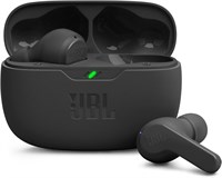 Беспроводные наушники JBL Wave Beam True Wireless, глубокие басы, удобная посадка, 32 часа работы от батареи, функция Smart Ambient, TalkThru, Hands-Free + VoiceAware, водо- и пылезащита - черные, JBLWBEAMBLK 1000031192