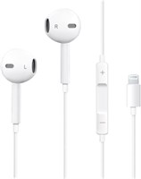 Проводные наушники Lightning для iPhone 11/12/13/14 Pro Max, iPad, наушники с микрофоном, регулятором громкости и шумоподавлением 1000031222
