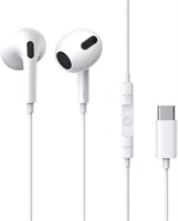 Проводные наушники Baseus Encok C17 Type-C, внутриканальные наушники с разъемом USB-C, микрофоном и регулятором громкости, 14-мм Hi-Fi драйверы, эргономичная полувнутриканальная посадка, прочный кабель из термоэластопласта, совместимы с iPhone и iPad – бе 1000031236