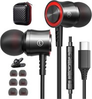 Наушники UCERULEAN Type-C для iPhone 15, iPhone 16, iPhone 17 Pro Max – проводные внутриканальные наушники USB-C с микрофоном и пультом управления, стереозвук 1000031432