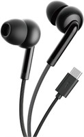 Наушники USB Type-C, совместимые с Samsung Galaxy S23 S22 S21 S20 FE, внутриканальные наушники 5G с микрофоном, шумоизолирующие проводные наушники, стерео наушники USB Type-C, для Pixel 7 Pro 6a 1000031433