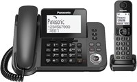 Автоответчик Panasonic KX-TGF320 в черном металлическом исполнении доступен как проводной, так и беспроводной 1000031909