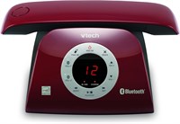 Беспроводной аппарат VTECH VS122-16 в стиле ретро обладает функцией подключения к смартфону через Bluetooth, возможностью блокировки звонков, автоответчиком и полнодуплексной громкой связью 1000031941
