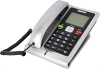Geepas Executive телефон с функцией определителя номера имеет модель GTP28011. Прочный корпус и стильный дизайн | Особенности включают громкую связь и автоматический повторный набор номера. Доступен в черном и серебристом цвете. Гарантия на два года 1000031986