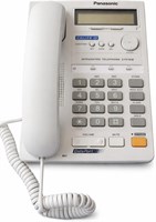 Настольный телефон Panasonic с аналоговым соединением, оборудованный дисплеем и возможностью использования громкой связи 1000031989