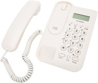 Белый проводной стационарный телефон с двойной системой FSK и DTMF на английском языке предназначен для использования в доме, отеле, офисе или бизнесе. Он имеет функции отображения идентификатора вызывающего абонента, предварительного набора, отмены, обра 1000031991