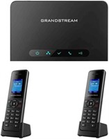Grandstream DP750 - это базовая станция DECT с большим радиусом действия, в комплекте с двумя HD DECT телефонными трубками DP720 1000032010