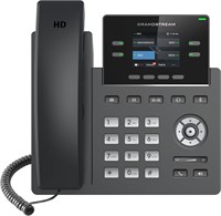 Черный IP-телефон Grandstream GRP2612W с четырьмя линиями, подходящий для использования операторами связи 1000032119