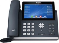 Черный проводной IP-телефон Yealink SIP-T48U оснащен технологией Optima HD Voice и 7-дюймовым цветным сенсорным ЖК-дисплеем с подсветкой (800 x 480 пикселей) 1000032147
