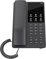 Черный Grandstream GHP621 - это компактный гостиничный телефон с встроенным Wi-Fi 1000032151