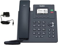 IP-телефон Yealink T31P поставляется с адаптером питания и имеет гарантию производителя на 1 год. Он разблокирован и может быть использован с любым провайдером VoIP 1000032152