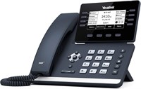 IP-телефон Yealink SIP-T53 имеет серый корпус, поддерживает работу с 8 линиями и оснащен ЖК-дисплеем 1000032153