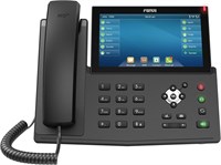 VoIP-телефон Fanvil X7 для бизнеса с семидюймовым цветным сенсорным экраном, поддерживает до 20 SIP-линий, адаптер питания не включен в комплект 1000032186