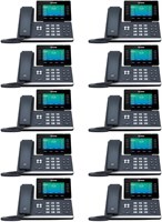 Десять IP-телефонов Yealink SIP-T54W поддерживают до 16 учетных записей VoIP. Устройство оснащено цветным дисплеем 4,3 дюйма. Также имеется USB 2.0, поддержка Wi-Fi 802.11ac, два гигабитных порта Ethernet, PoE 802.3af. Адаптер питания не включен в комплек 1000032209