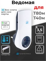 Розетка Телеметрика Т60 (Серия М) 16А обладает функционалом датчика температуры, таймера, расписания и контроля напряжения 1000032405