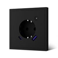 Умный разъем MVAVA Echo ZigBee с поддержкой USB Type-C, возможностью быстрой зарядки до 20Вт, встроенным таймером, с голосовым помощником Алисой, в черном цвете 1000032421
