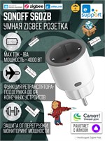 Розетка Sonoff S60ZB с Zigbee технологией - продукт высокого качества 1000032481