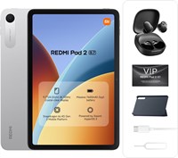 Планшет Xiaomi Redmi Pad 2 9.7 дюймов, 4 ГБ памяти, 128 ГБ памяти, наушники Redmi Buds 6 Play, серебристый, аккумулятор 7600 мАч 1000032964