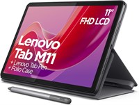Планшет Lenovo Tab M11 на Android | 11-дюймовый Full HD 1200p | 128 ГБ | Стилус Lenovo Tab Pen + чехол-книжка | Wi-Fi | 4 ГБ ОЗУ | Цвет: Лунный серый | Создан для портативных развлечений 1000033009