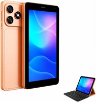 OTEETO TAB77 7-дюймовый детский планшет на Android 15, 8 ГБ ОЗУ, 256 ГБ ПЗУ, аккумулятор 4000 мАч, две SIM-карты, Wi-Fi, клавиатура в комплекте (оранжевый) 1000033017