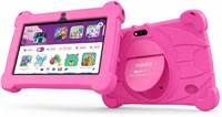 Планшет Modio M70 с 7-дюймовым HD-дисплеем, Android 10.1, 4 ГБ ОЗУ, 128 ГБ памяти, двойной камерой, аккумулятором 3000 мАч, Wi-Fi 5G, противоударным чехлом из EVA-материала с подставкой (розовый) 1000033031