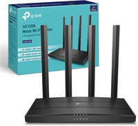 Беспроводной двухдиапазонный Wi-Fi роутер TP-Link AC1200 — скорость до 867 Мбит/с/5 ГГц + 300 Мбит/с/2,4 ГГц, 4+1 гигабитных порта, двухъядерный процессор, родительский контроль, простая настройка (Archer C6) 1000033410