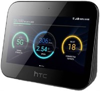 HTC (восстановленный) 5G-маршрутизатор, WiFi, мобильный роутер, двухдиапазонный, ACHTC99HARC010-00, Android 9 Pie, 802.11 a/b/g/n/ac/ad, 20 устройств, 5G/4G, для дома и офиса 1000033412